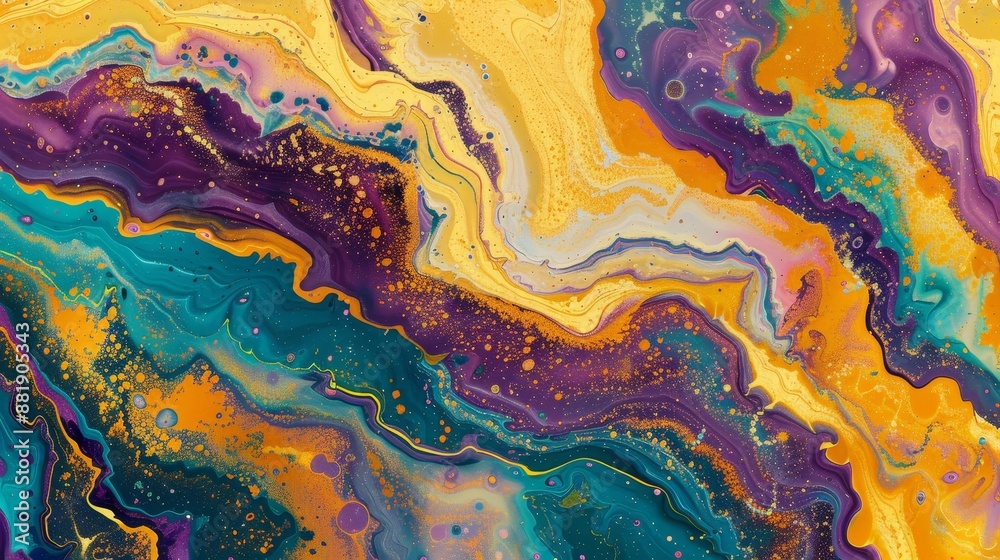 Holi-inspired wallpaper with dynamic liquid marble patterns in vivid hues Holi-inspired wallpaper with dynamic liquid marble patterns in vivid hues