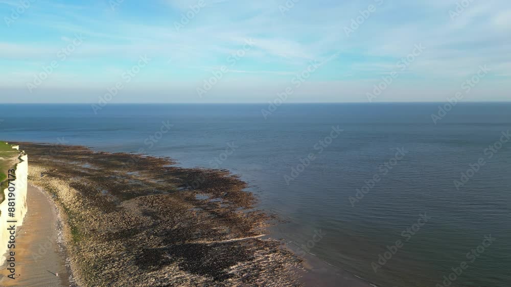 Most Beautiful Sunset View at Tourist Attraction of United Kingdom at Beachy Head headland in East Sussex, England. May 10th, 2024 Most Beautiful Sunset View at Tourist Attraction of United Kingdom at Beachy Head headland in East Sussex, England. May 10th, 2024