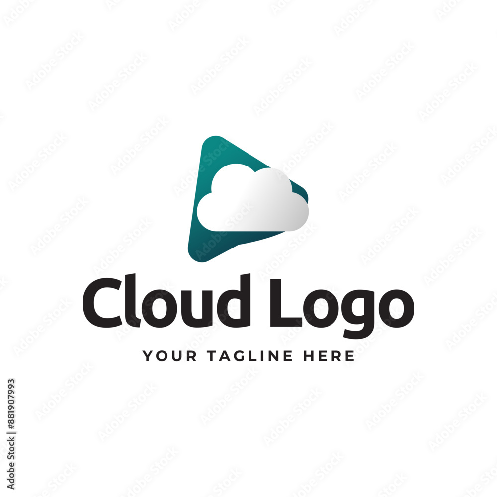 Creative cloud vector logo design template Creative cloud vector logo design template