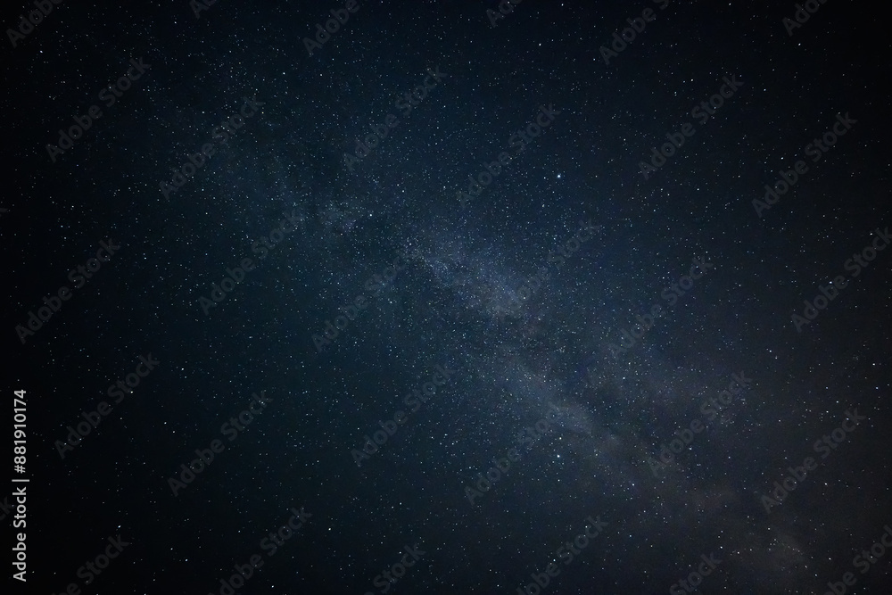 Night starry sky and Milky Way galaxy. Stars and galaxies, view of night sky. Bottomless dark blue starry sky. Night starry sky and Milky Way galaxy. Stars and galaxies, view of night sky. Bottomless dark blue starry sky.