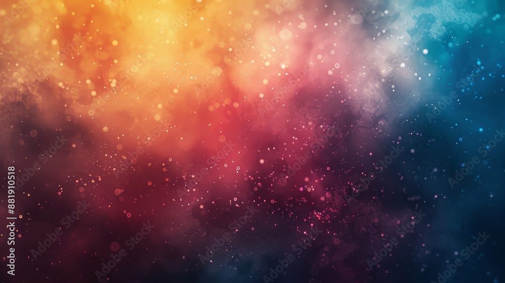 Blurred shapes background with subtle gradients and colorful Holi powder Blurred shapes background with subtle gradients and colorful Holi powder