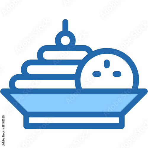 Vector Icon Taglatelle, Pasta, Mediterranean, Italian, Food