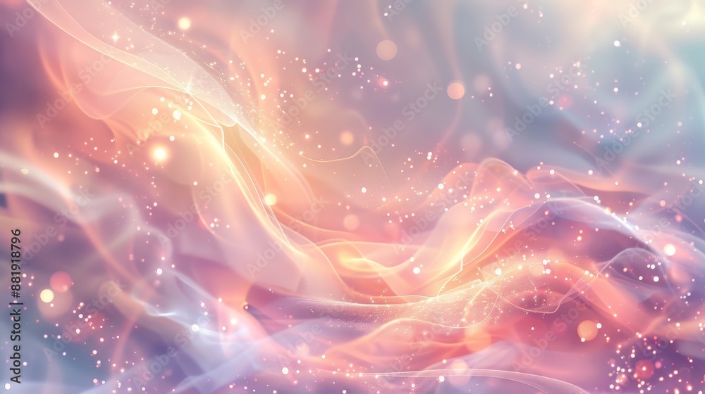 Fototapeta premium Fluid pastel background with wave-like patterns saying Happy Easter