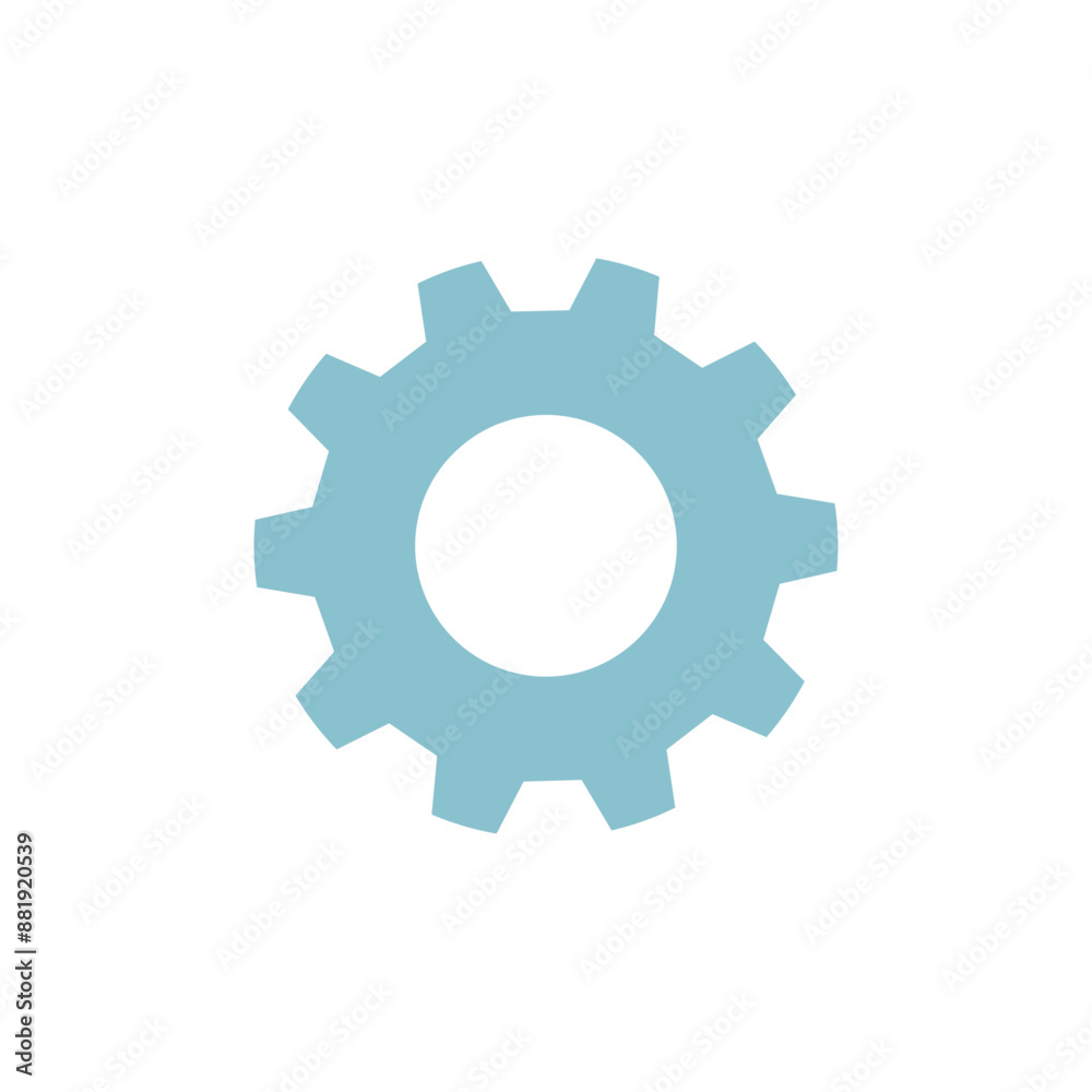 gear icon isolated on white gear icon isolated on white