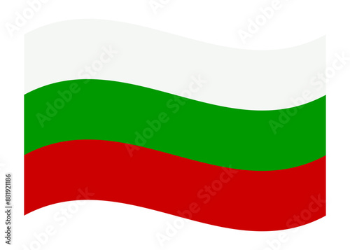 Free Download Wavy flag of Bulgaria, isolated on transparent background. Flag of the Republic of Bulgaria. Vector illustration - GFXLoad