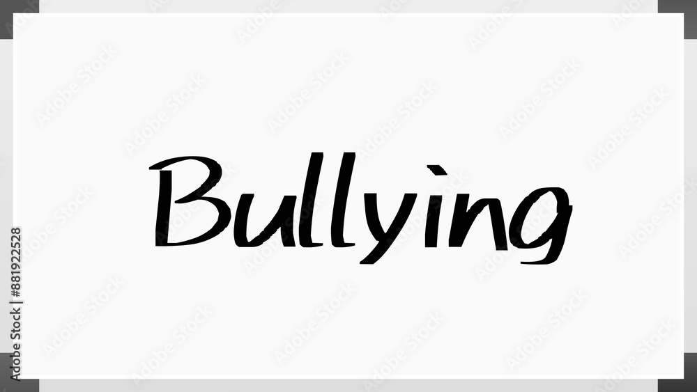 Bullying のホワイトボード風イラスト Bullying のホワイトボード風イラスト