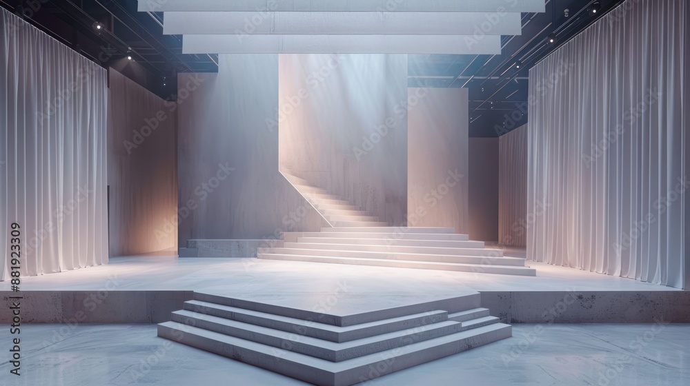 Obraz premium Stage Design For Studio Photos With Minimalist and Elegant Design