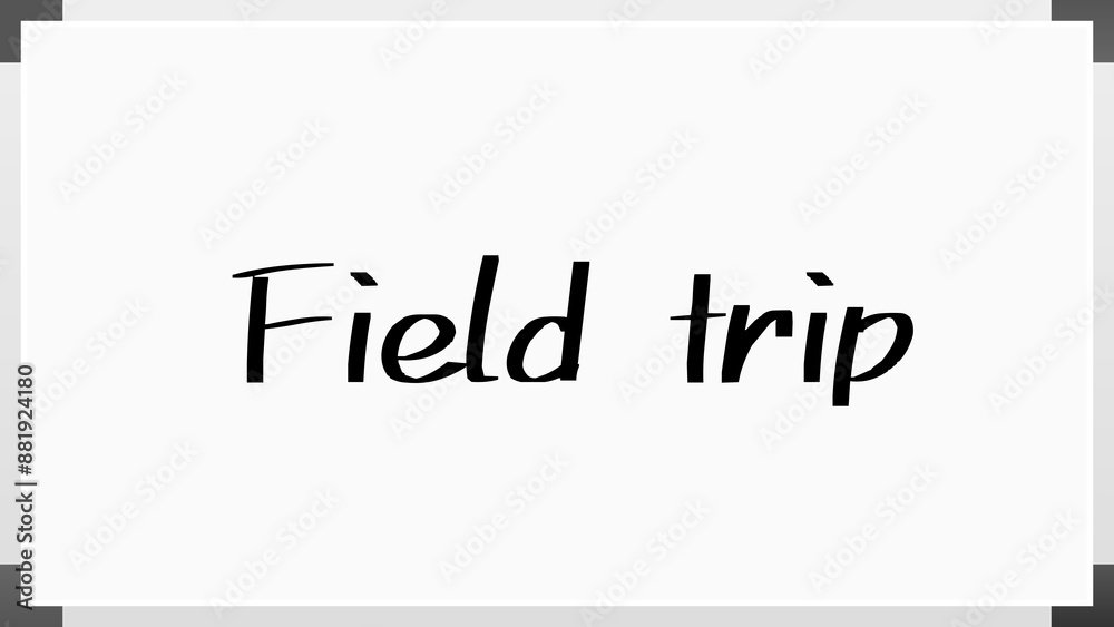 Field trip のホワイトボード風イラスト Field trip のホワイトボード風イラスト