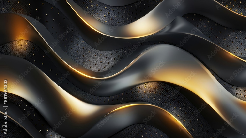 Bold angular patterns in black and gold with shimmering points hidden Easter egg shapes background