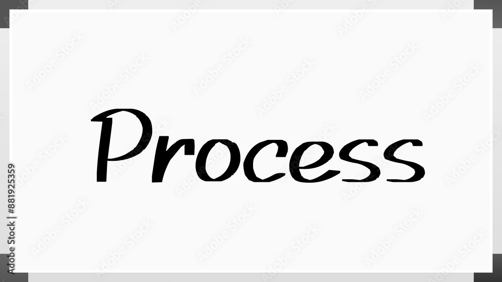 Process のホワイトボード風イラスト Process のホワイトボード風イラスト