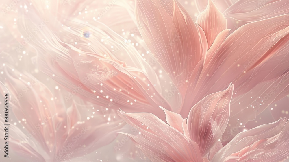 Pale pink and white petal patterns with hidden Easter Bunny motifs Pale pink and white petal patterns with hidden Easter Bunny motifs