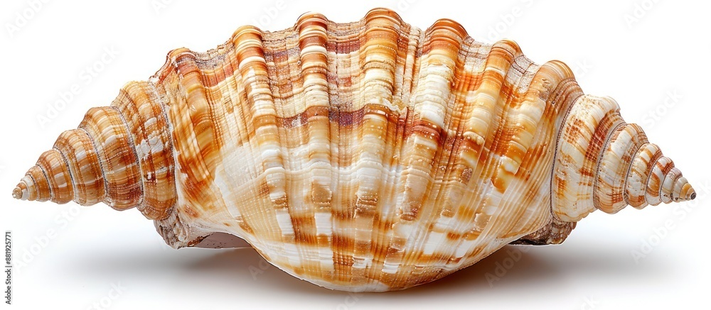Obraz premium Close-up of a Delicate Seashell with Intricate Patterns