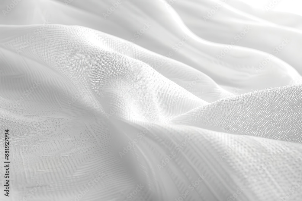 pristine white canvas stretches infinitely its surface subtly textured soft shadows and highlights create a minimalist serene atmosphere perfect for showcasing products or text