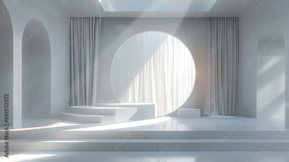 Obraz premium Stage Design For Studio Photos With Minimalist and Elegant Design
