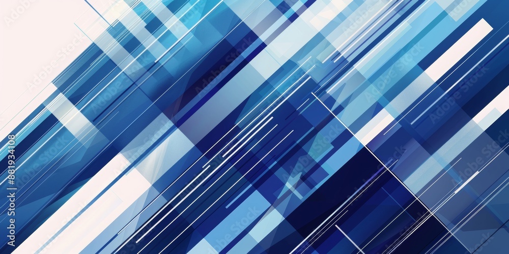 The image is a graphic with a modern, abstract design composed of geometric shapes and lines in varying shades of blue, ranging from pale to deep navy The image is a graphic with a modern, abstract design composed of geometric shapes and lines in varying shades of blue, ranging from pale to deep navy