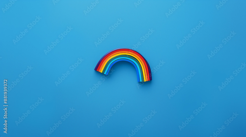 Blue text background flat top view LGBT symbolism decorative element, vibrant and inclusive design perfect for social equality themes Blue text background flat top view LGBT symbolism decorative element, vibrant and inclusive design perfect for social equality themes
