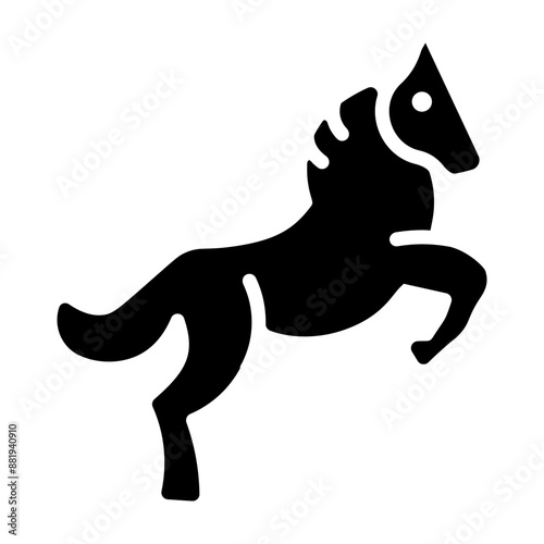 Mare icon designed in solid style 