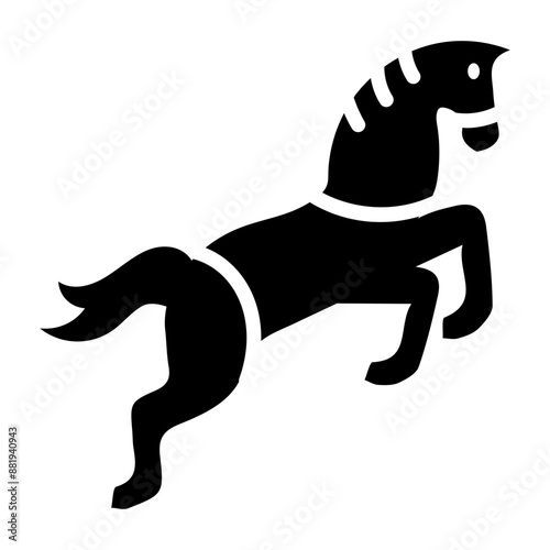 A solid style icon of herbivorous mammal