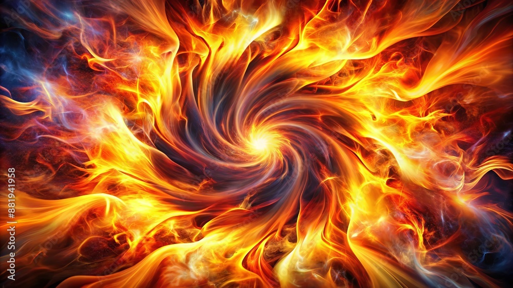 Vibrant fiery blaze bursts forth in abstract dynamic motion, swirling with intense energy and mesmerizing colorful inferno patterns. Vibrant fiery blaze bursts forth in abstract dynamic motion, swirling with intense energy and mesmerizing colorful inferno patterns.