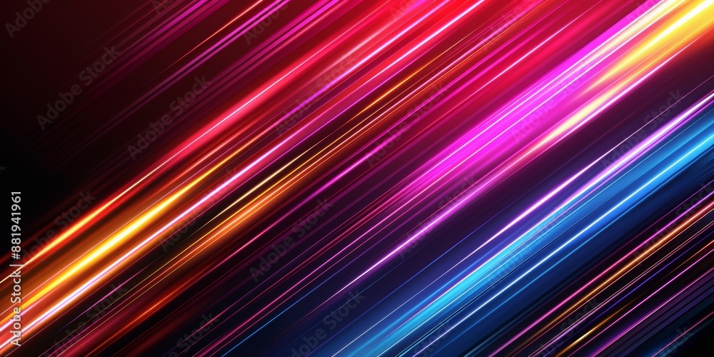 vector lines wallpaper, black background, negative spaces, neon colors vector lines wallpaper, black background, negative spaces, neon colors