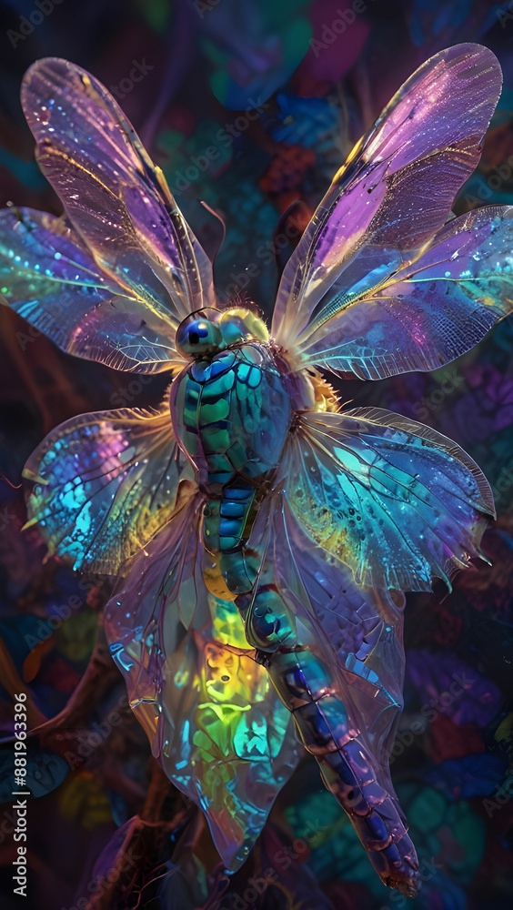 Fototapeta premium Dragonfly, A Graceful Skimmer