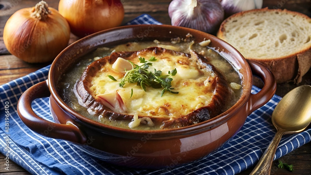 Soupe à L' Oignon et Gruyère Gratinée Soupe à L' Oignon et Gruyère Gratinée