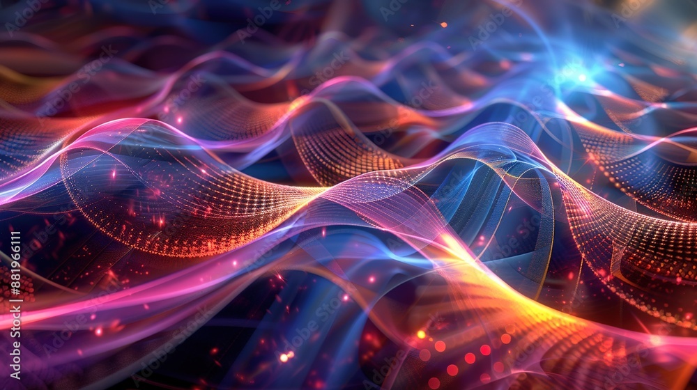 Harmonic Fusion: Capturing Sound Equalizer Frequencies and Quantum Wave Functions in High-Resolution Photograph