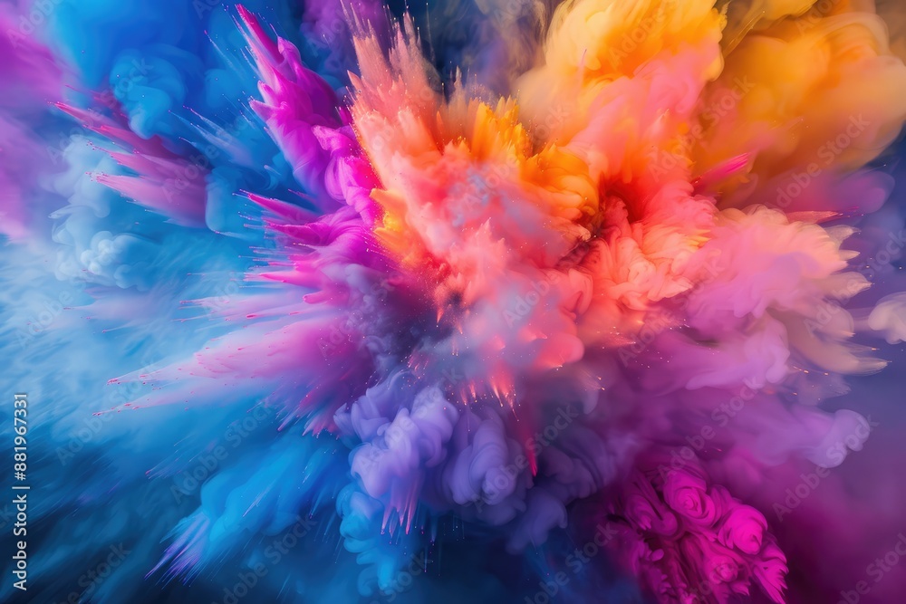 Abstract Explosion of Vivid Color Abstract Explosion of Vivid Color