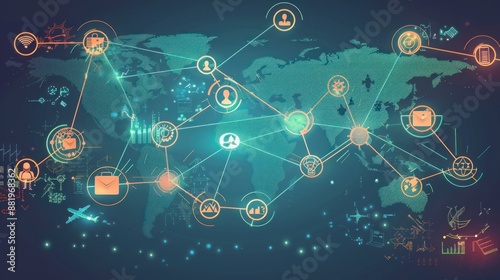 Global Network Connection Visualization