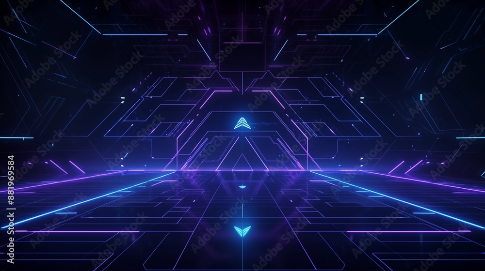 PowerPoint background - technology neon PowerPoint background - technology neon
