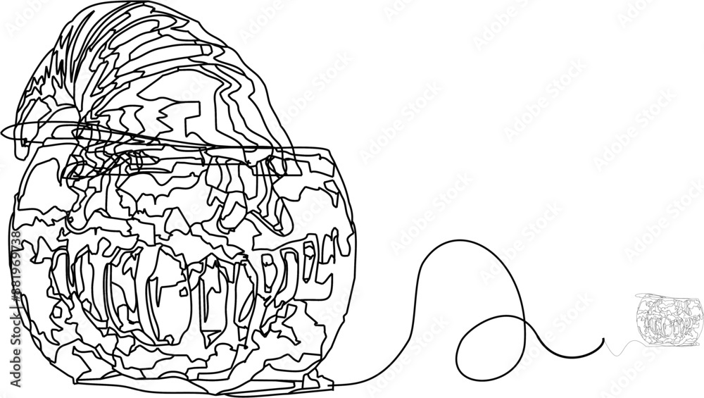 hand drawn illustration of easter eggs