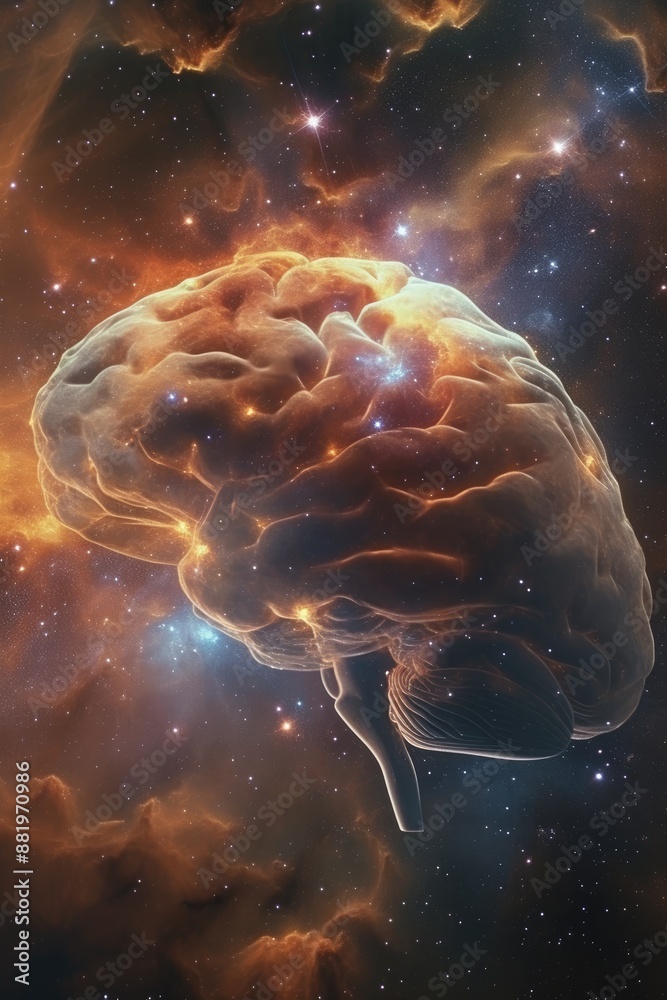 Fototapeta premium Cosmic Mind A Journey into Consciousness