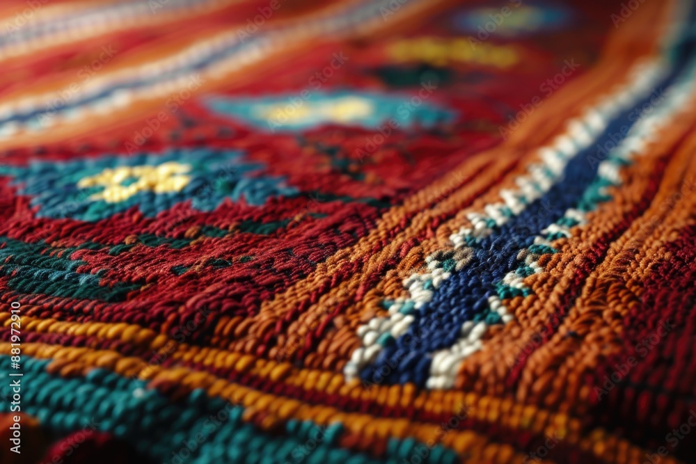 Colorful Rug Close Up