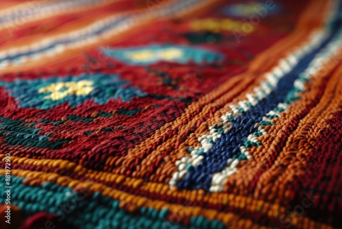 Colorful Rug Close Up