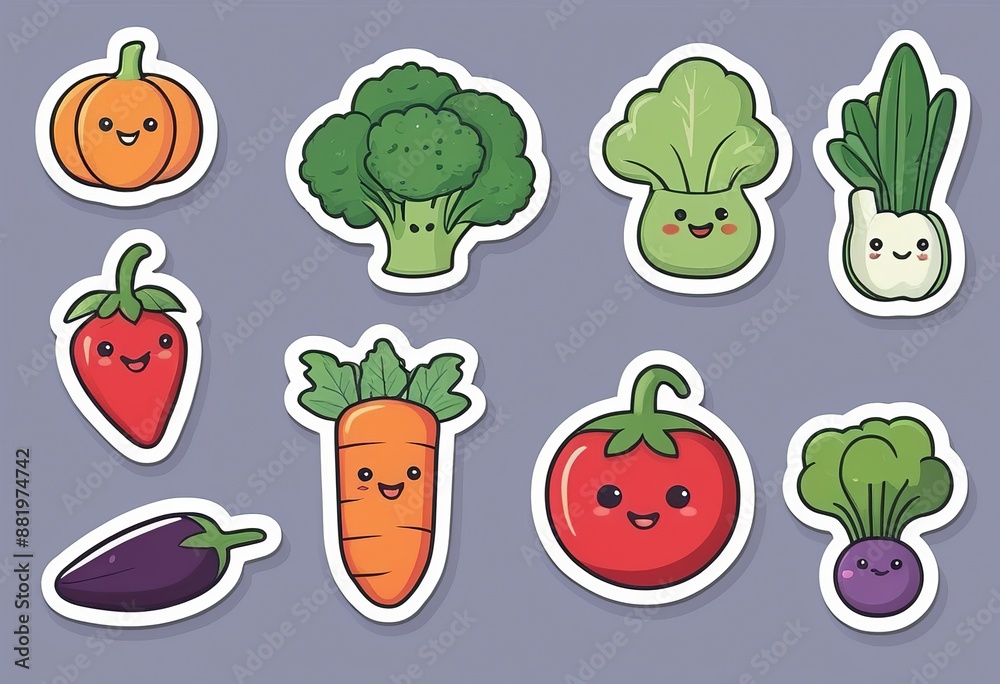Minimalist Vegetable Stickers: Simple Elegance for Your Everyday Essentials Minimalist Vegetable Stickers: Simple Elegance for Your Everyday Essentials