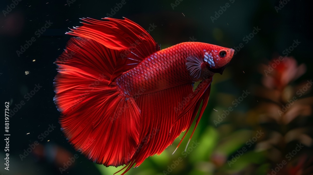 Red crescent fighting fish with curved pattern All proceeds from your charity will go to the Siamese Fighting Fish Gallery and help with conservation. Red crescent fighting fish with curved pattern All proceeds from your charity will go to the Siamese Fighting Fish Gallery and help with conservation.