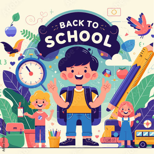 Back To School illustrationI photo