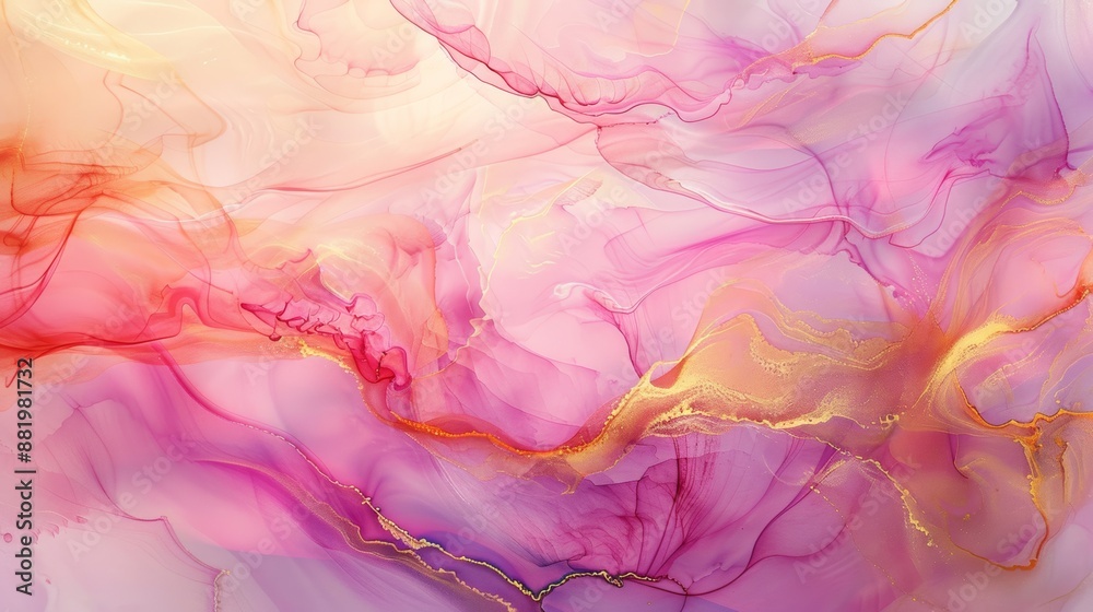 Natural luxury abstract fluid art painting in alcohol ink technique. Gentle and dreamy wallpaper A mix of colors that create transparent waves and golden swirls. Natural luxury abstract fluid art painting in alcohol ink technique. Gentle and dreamy wallpaper A mix of colors that create transparent waves and golden swirls.