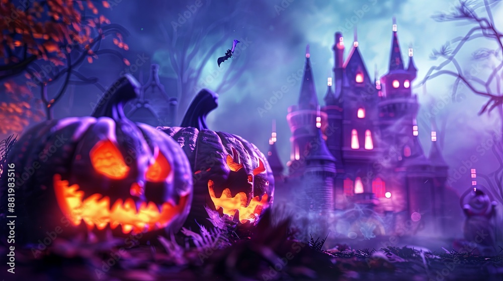 Mysterious Halloween Night Under the Full Moon Mysterious Halloween Night Under the Full Moon