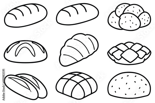 Bread Loaf Line Art Illustration Masterpiece