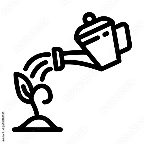 lead nurturing business process line icon vector. lead nurturing business process sign. isolated contour symbol black illustration