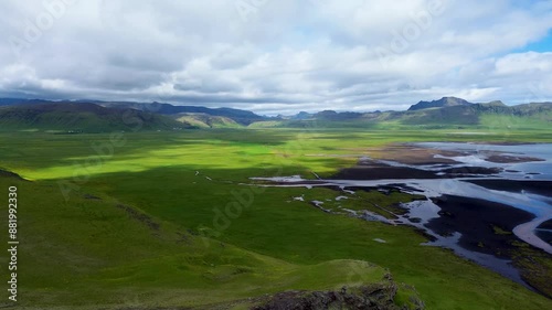 3k drone hsot of Iceland's landscape photo