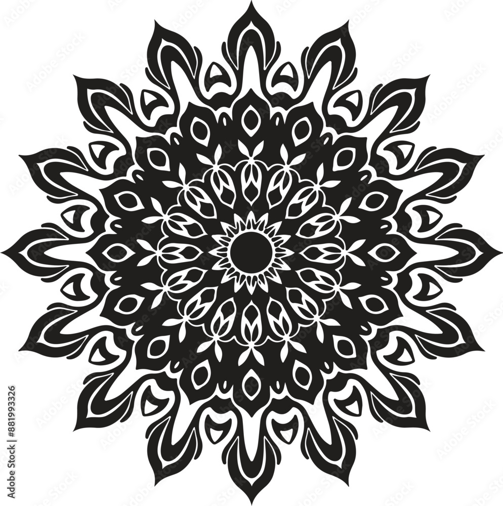 simple mandala design vector illustration simple mandala design vector illustration