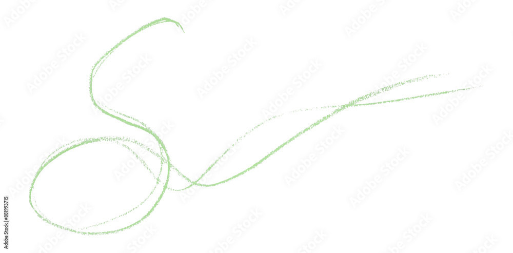 Green pencil strokes in simple style, isolated on transparent background. Green pencil strokes in simple style, isolated on transparent background.