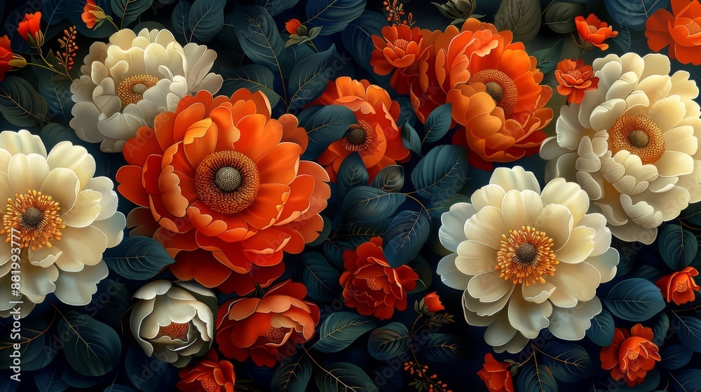Vibrant Floral Tapestry Vibrant Floral Tapestry