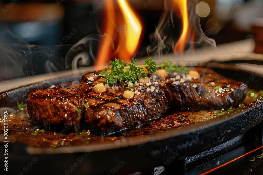 succulent steak sizzling on open flames capturing the juicy char and smoky essence of perfectly grilled meat succulent steak sizzling on open flames capturing the juicy char and smoky essence of perfectly grilled meat