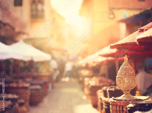 Defocused Moroccan market
