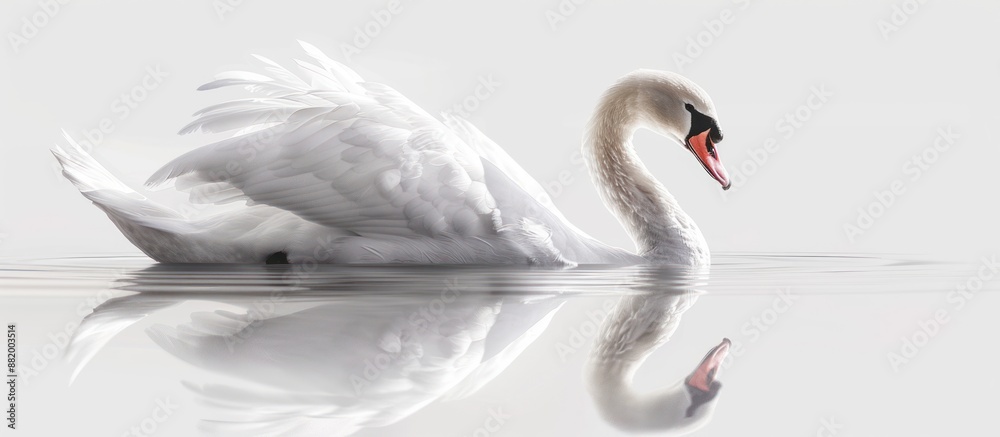 Obraz premium Elegant Swan in Tranquil Water