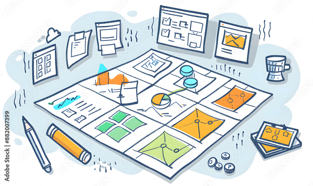 business and idea thinking concept. business and idea thinking concept.