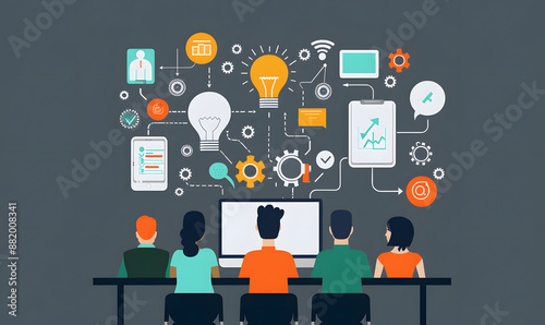 business and idea thinking concept.